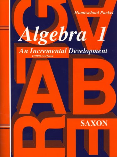 [1s017] Saxon Algebra 1 Homeschool Kit