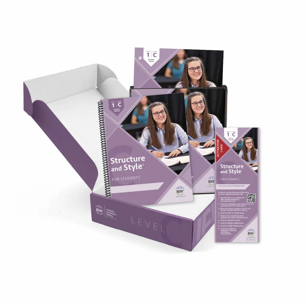 [SSS-1C-BASIC-FS] Structure and Style for Students : Year 1 Level C Basic (Forever Streaming)