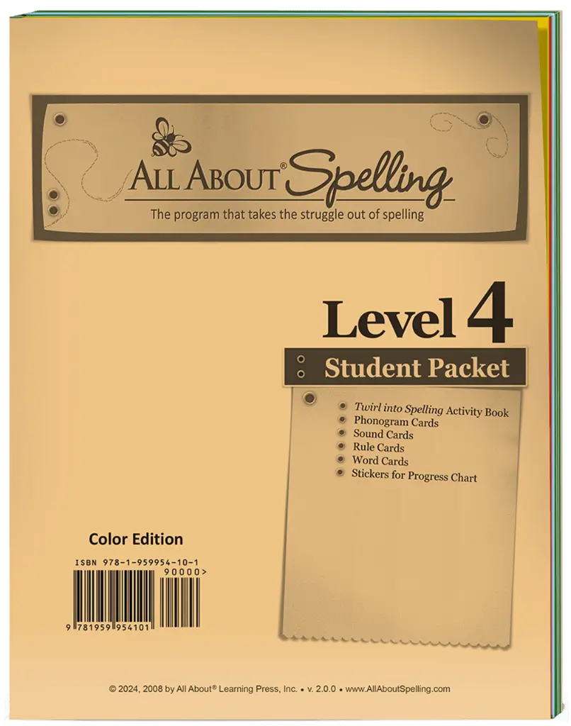 [AAS-L4-SPC] All About Spelling Level 4 Student Packet