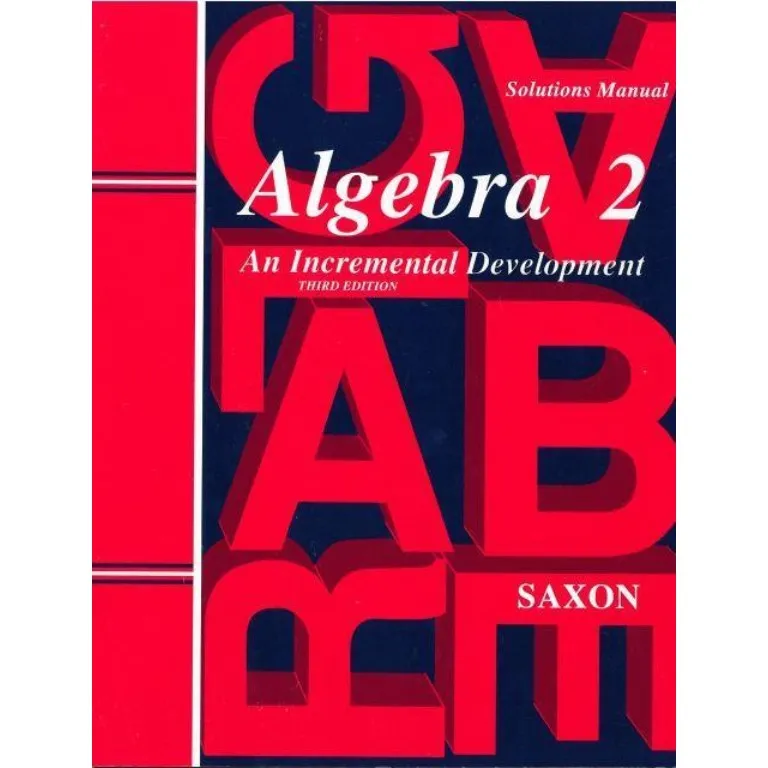 [Saxon Alg 2 Sol Man] Saxon Algebra 2 Solutions Manual